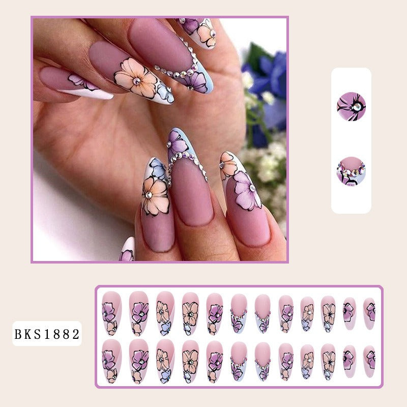 Press-On Nails Mandel Ins Style – Hot Girl Nageldesign