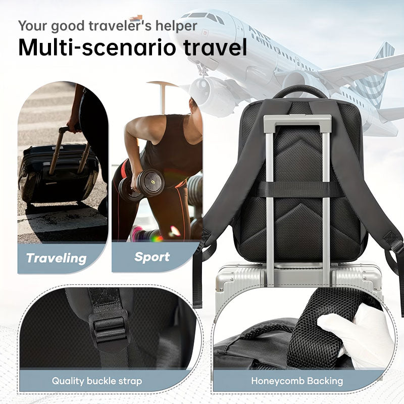 Vakuum Kompressionsrucksack – Handgepäck 40x20x25 | Laptop-Fach