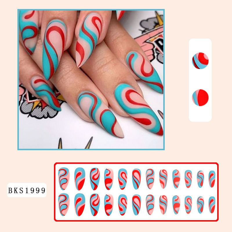 Press-On Nails Mandel Ins Style – Hot Girl Nageldesign