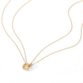 Doppelring Collarbone Kette | Gold, Rosegold & Bicolor