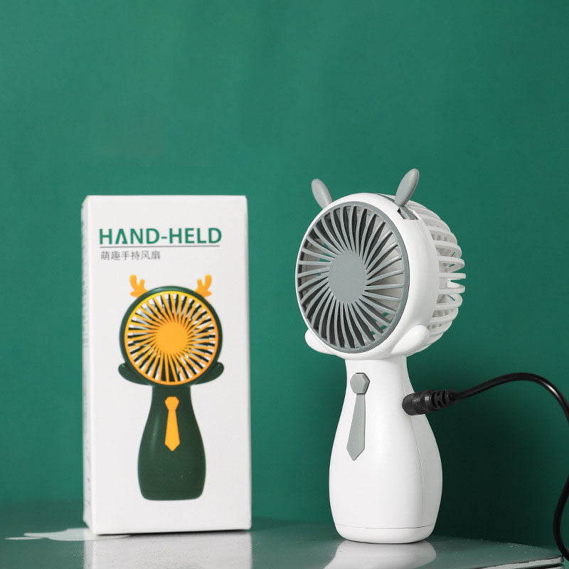 Fancy Fan – Mini Handventilator Geweih & Feder