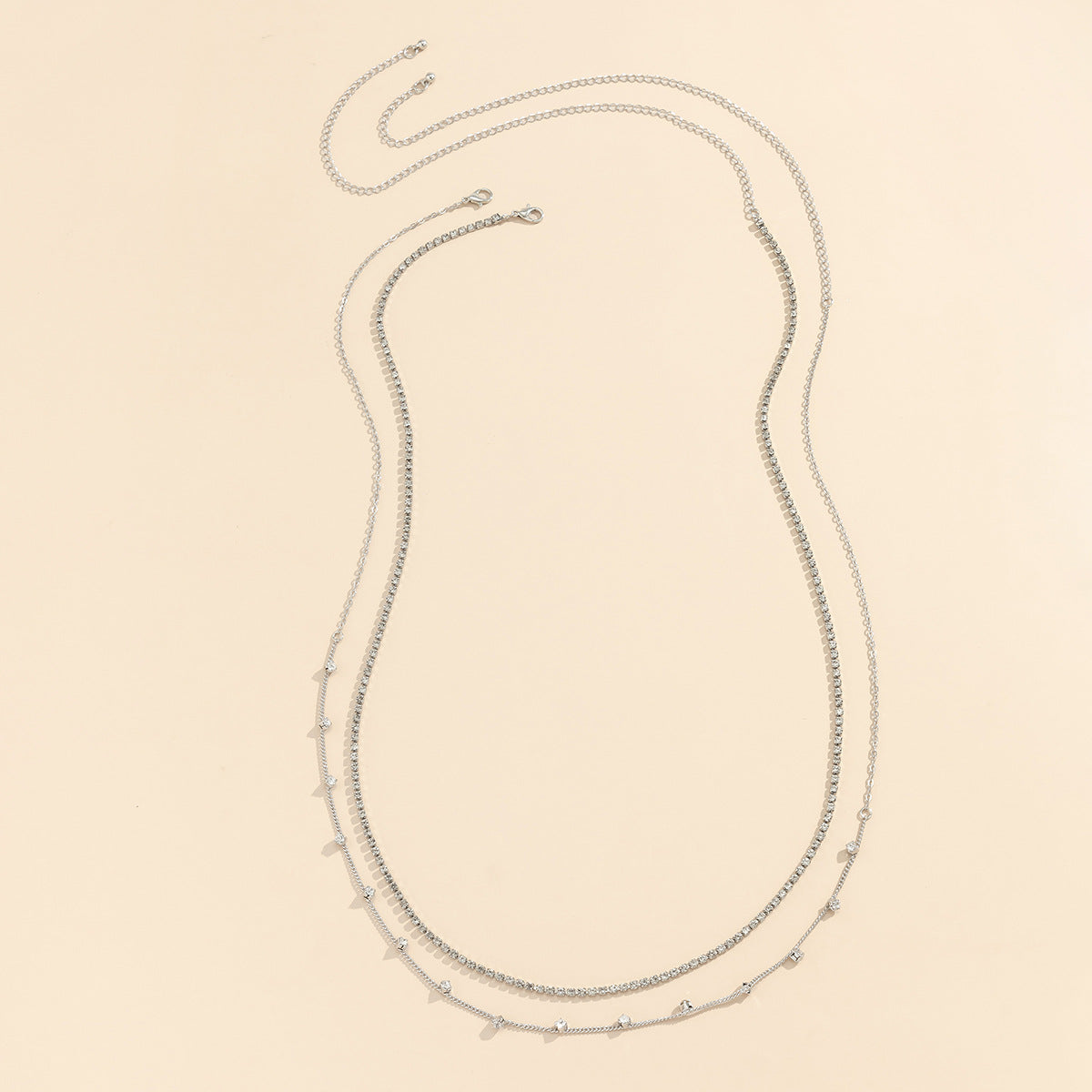 Strass Dünne Kette Taillenkette – Doppellagig & Sexy | Beach Body Chain