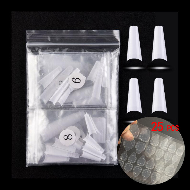 500 Stück Ballerina Nail Tips – Lange Künstliche Nägel Coffin Form