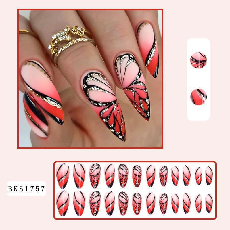 Press-On Nails Mandel Ins Style – Hot Girl Nageldesign