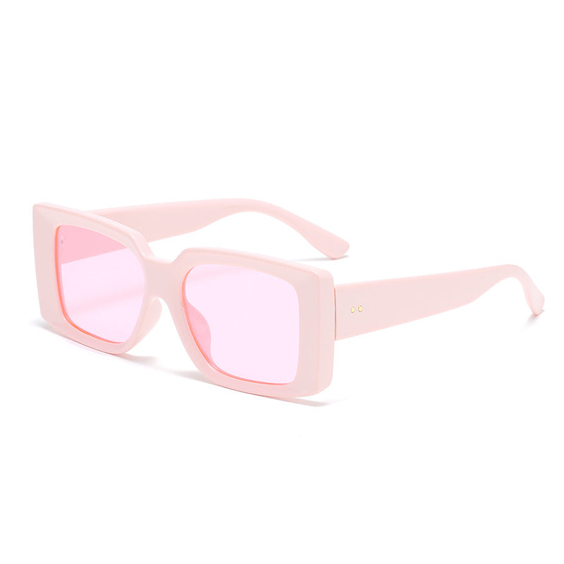 Retro Sonnenbrille Damen Eckig – Candy-Farben Streetstyle