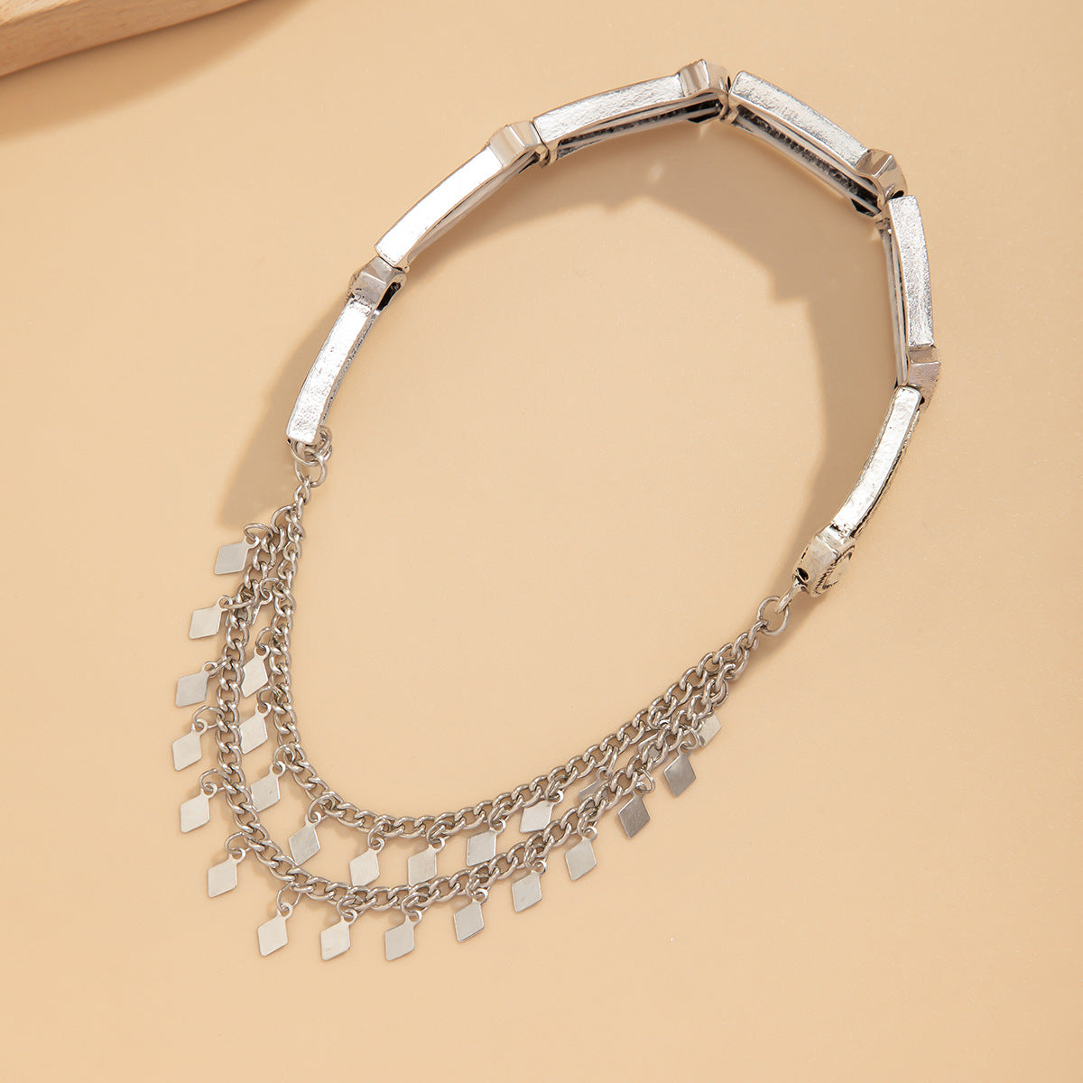 Punk Armkette – Verstellbar | Kristall & Metallkette