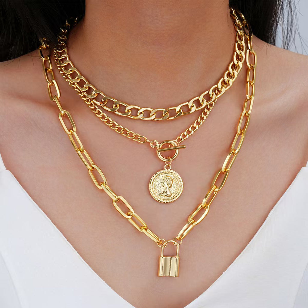 Statement Layered Halskette – Mehrlagig & Einzigartig | 4 Styles