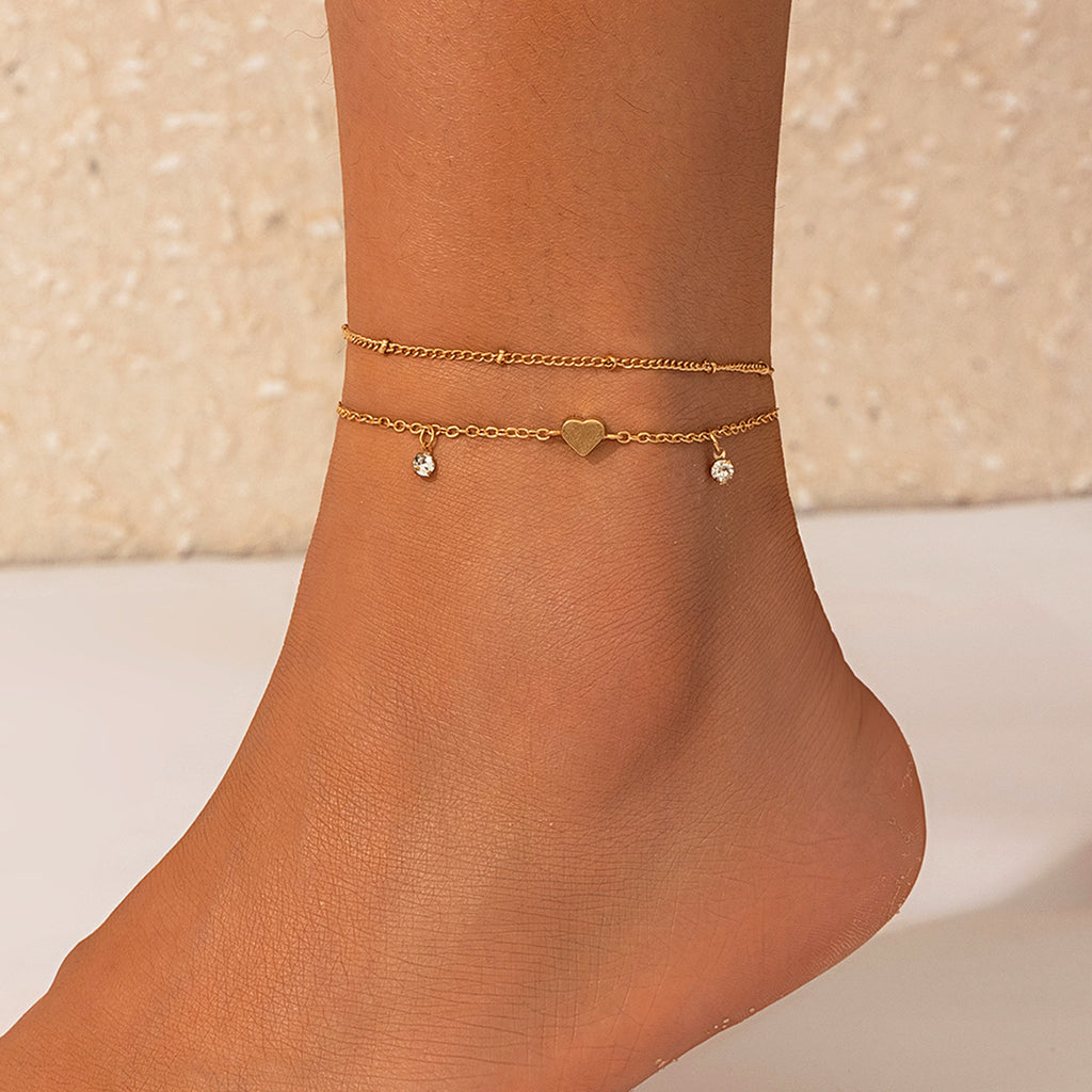 Beach Anklet Set – Stern, Schmetterling, Perlen & Muscheln | Ocean Style
