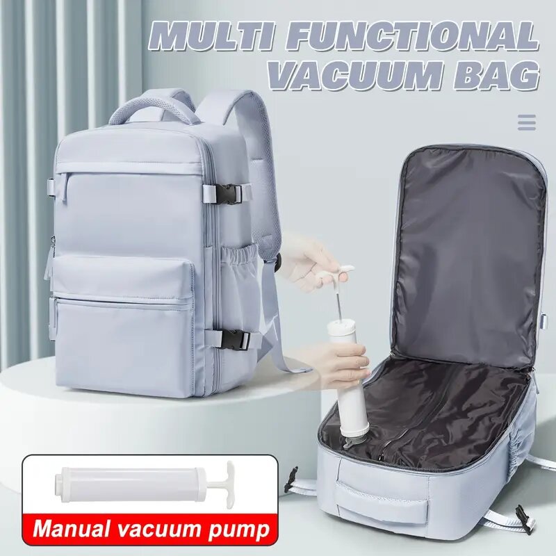 Vakuum Kompressionsrucksack – Handgepäck 40x20x25 | Laptop-Fach