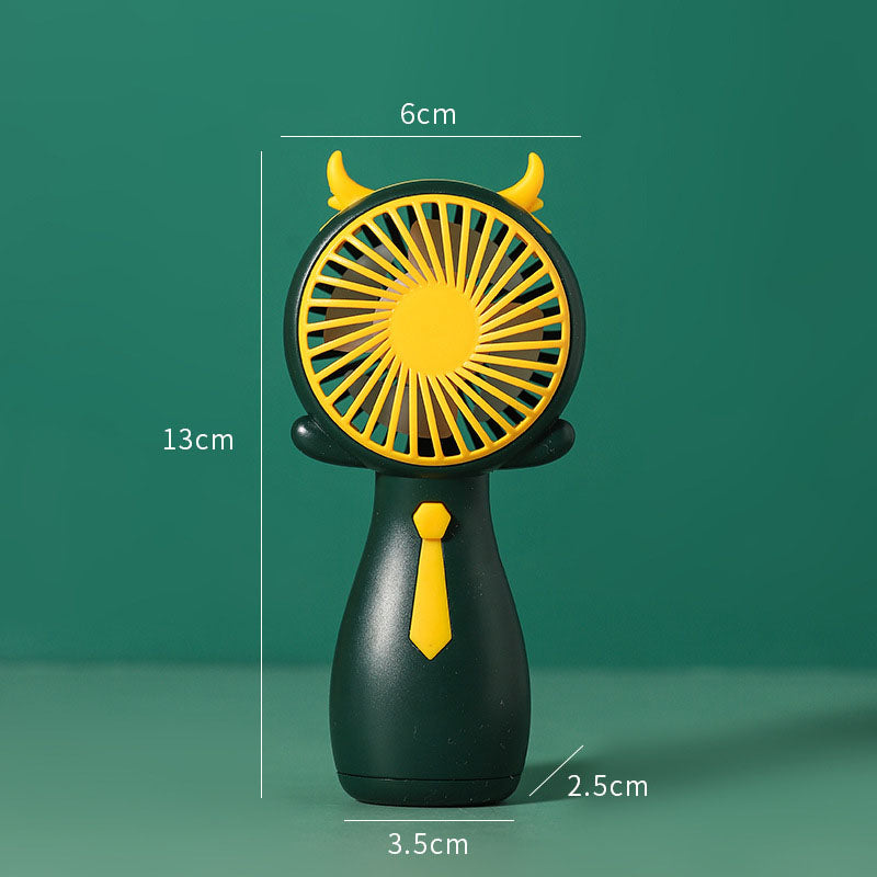 Fancy Fan – Mini Handventilator Geweih & Feder