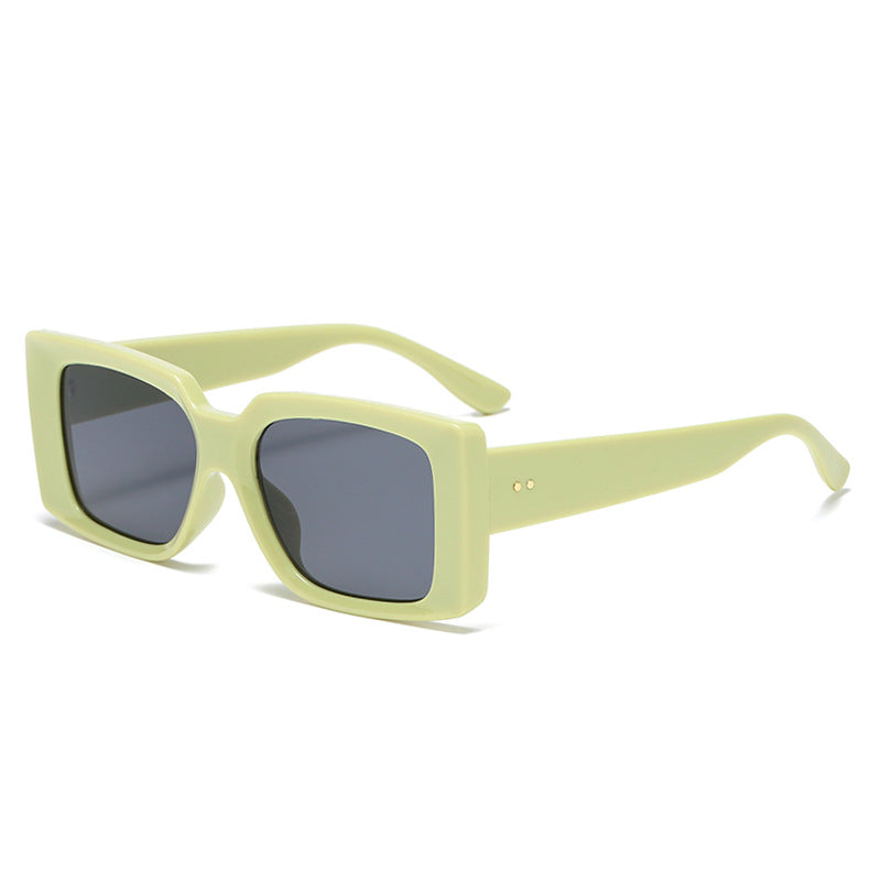 Retro Sonnenbrille Damen Eckig – Candy-Farben Streetstyle