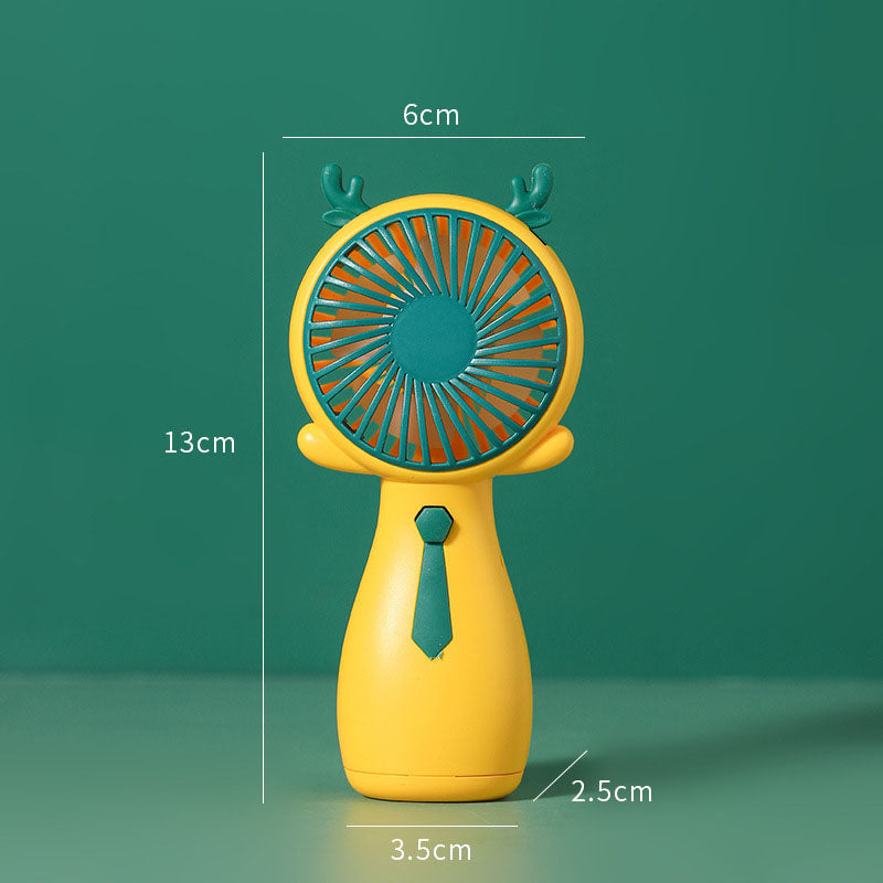 Fancy Fan – Mini Handventilator Geweih & Feder