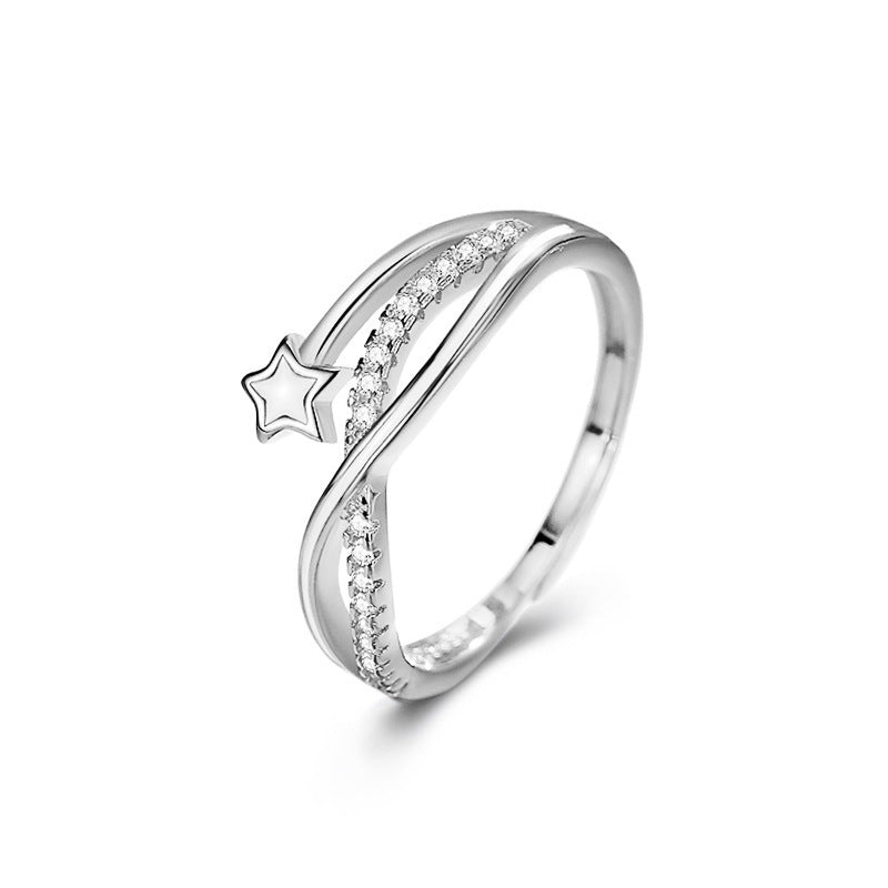 Duo Star – Doppellagiger Stern Ring