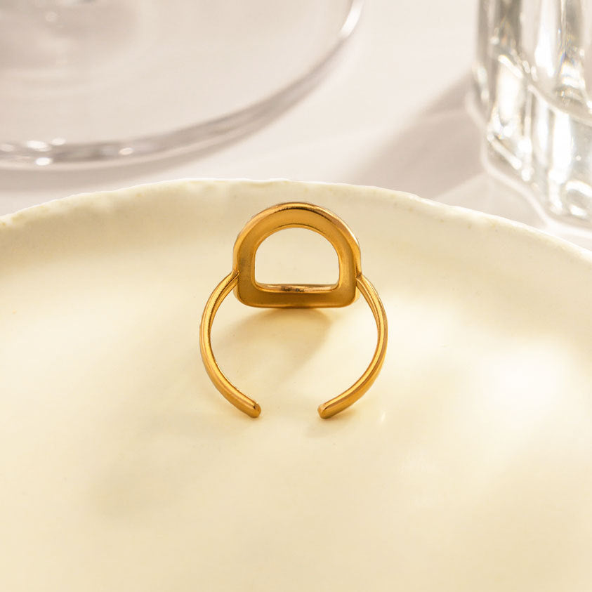 Geo Ring – Hohler Oval Zeigefinger Ring