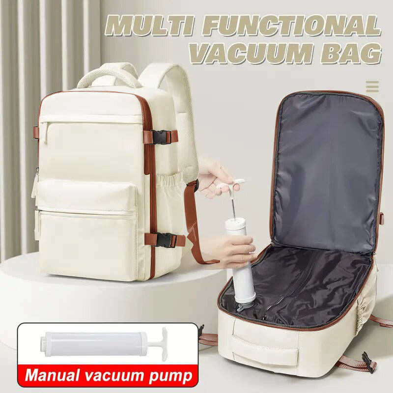 Vakuum Kompressionsrucksack – Handgepäck 40x20x25 | Laptop-Fach