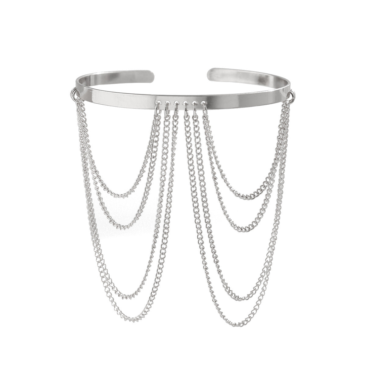 Punk Armkette – Verstellbar | Kristall & Metallkette