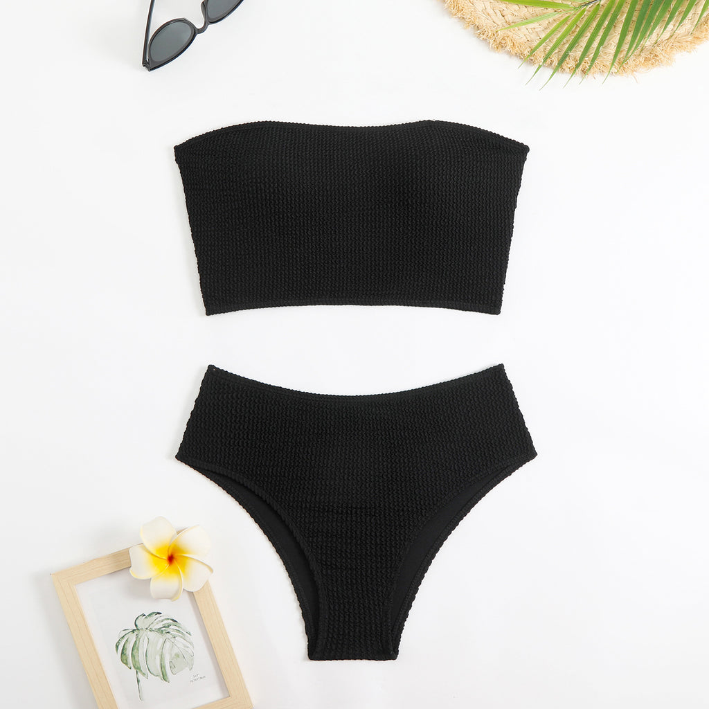 Bandeau Noir – Eleganter Trägerloser Badeanzug
