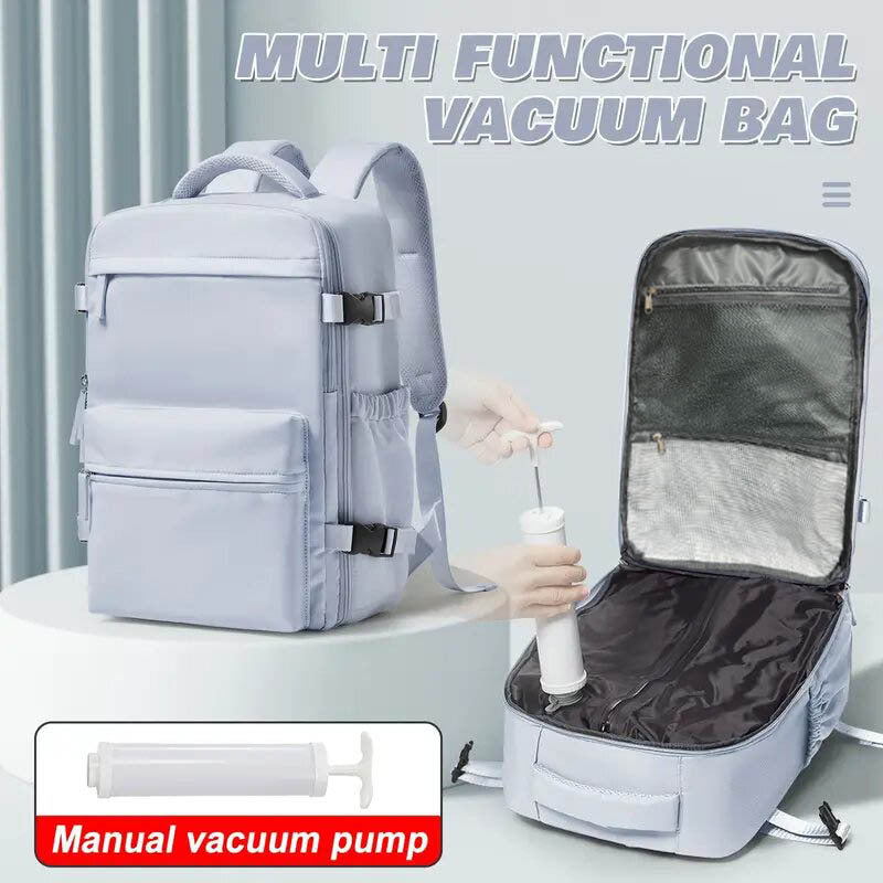 Vakuum Kompressionsrucksack – Handgepäck 40x20x25 | Laptop-Fach