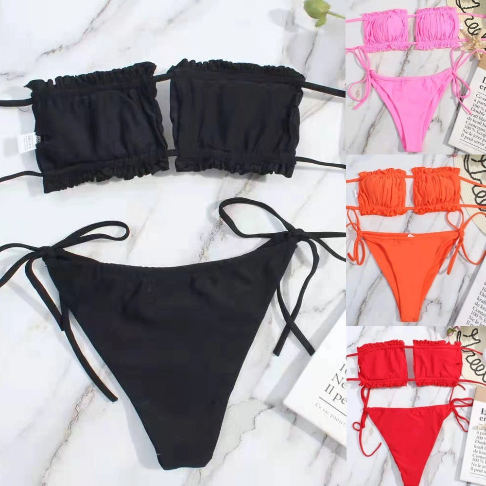 Bandeau – Trägerloser Bikini Zweiteiler