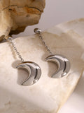 Luna – Mond Ohrringe Edelstahl Silber & Gold
