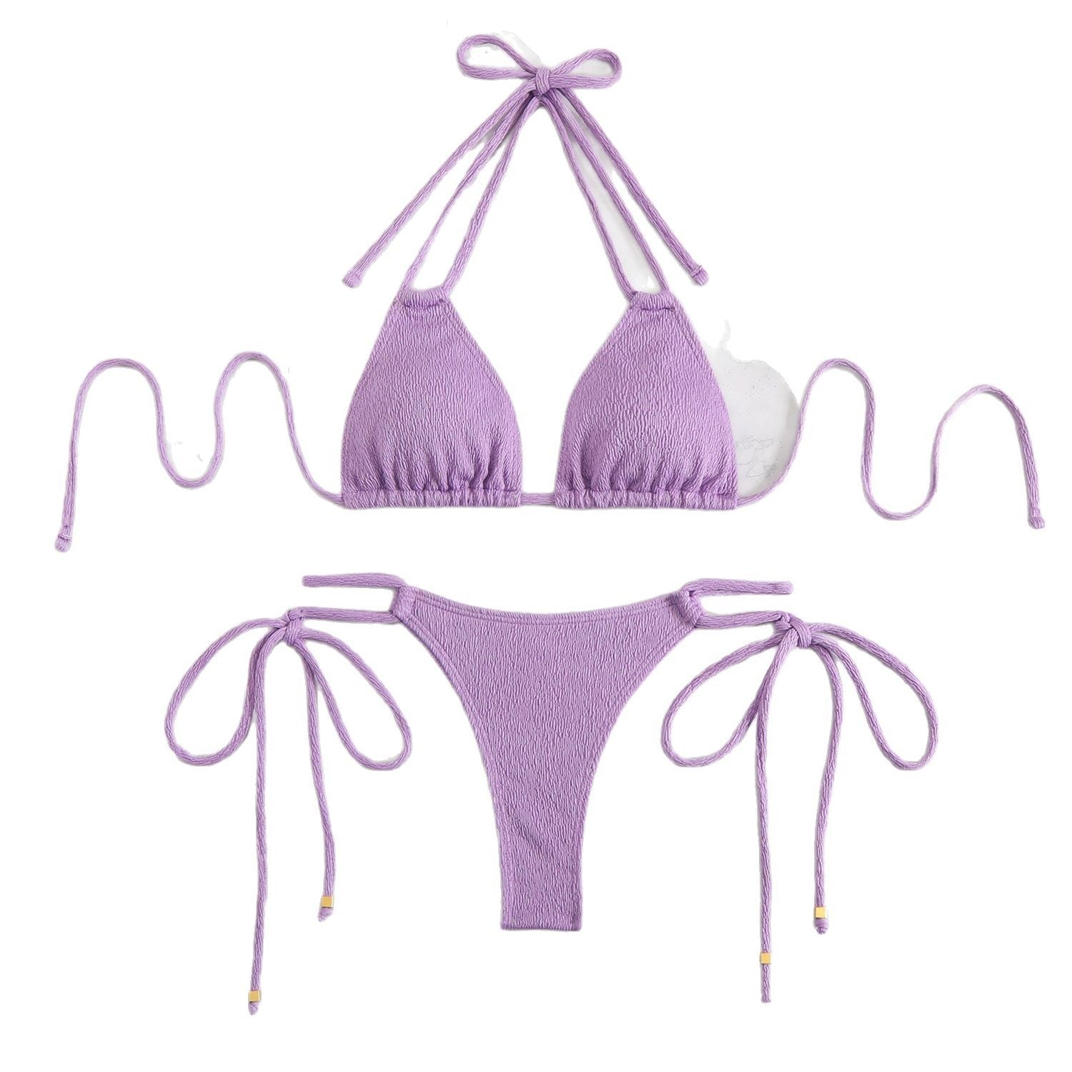 Pure – Einfarbiger Bikini Zweiteiler