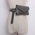 Gürteltasche Damen Luxus Nieten – Designer Bauchtasche Punk Style