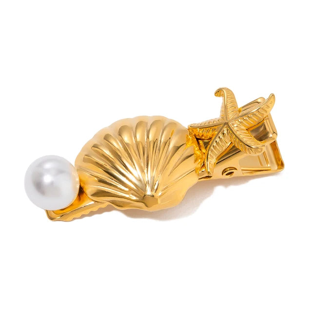Edelstahl Muschel Haarspange – Ocean INS Style | 15 Designs