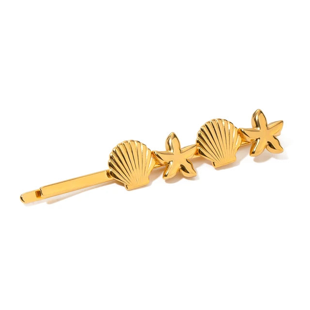 Edelstahl Muschel Haarspange – Ocean INS Style | 15 Designs