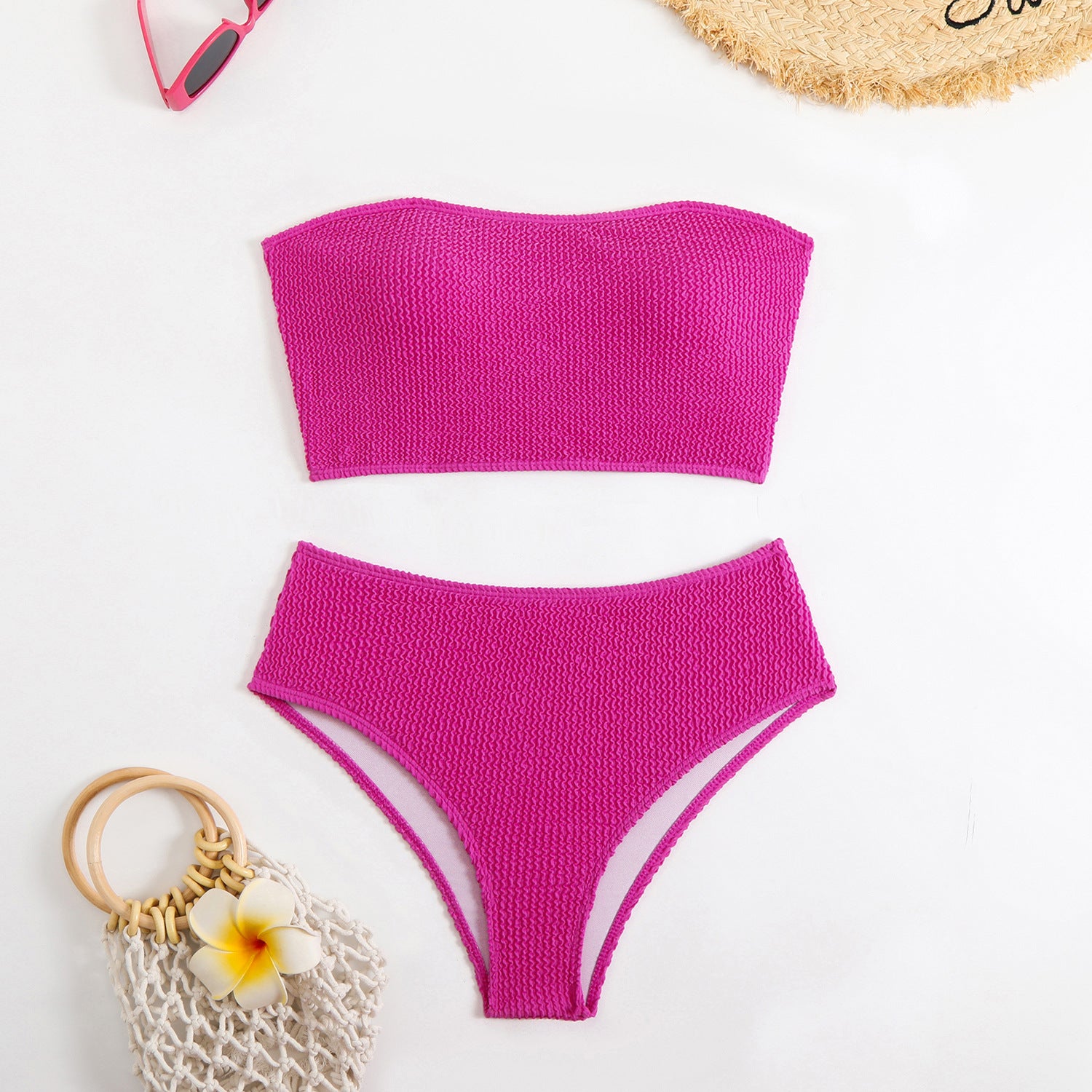 Bandeau Noir – Eleganter Trägerloser Badeanzug