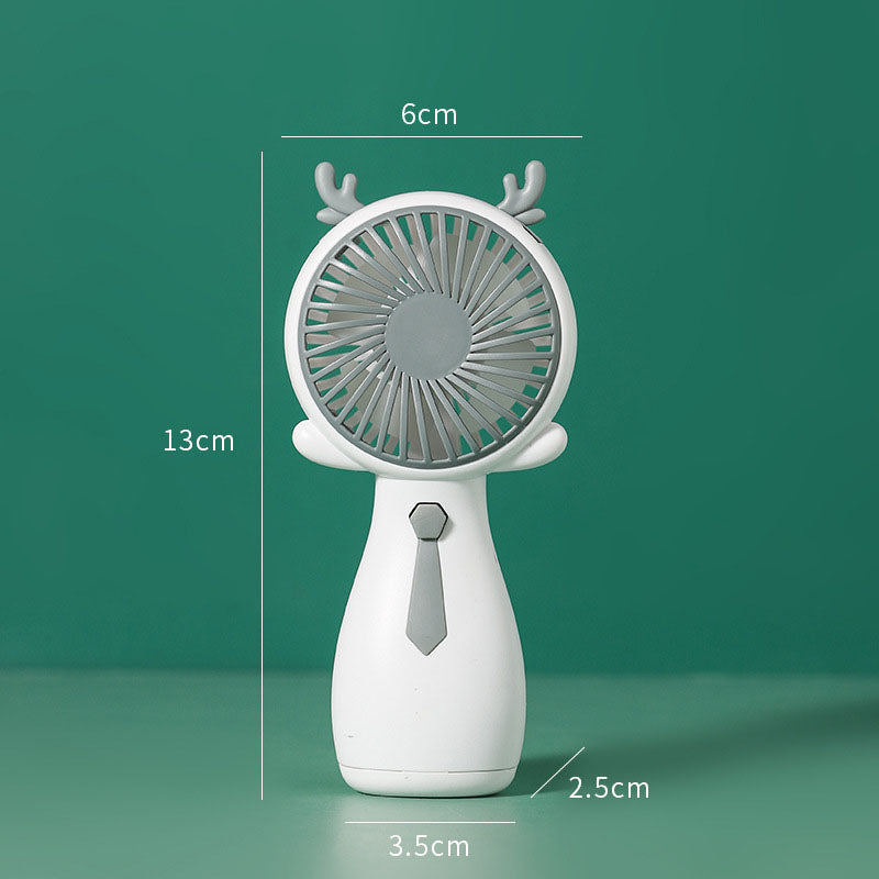 Fancy Fan – Mini Handventilator Geweih & Feder
