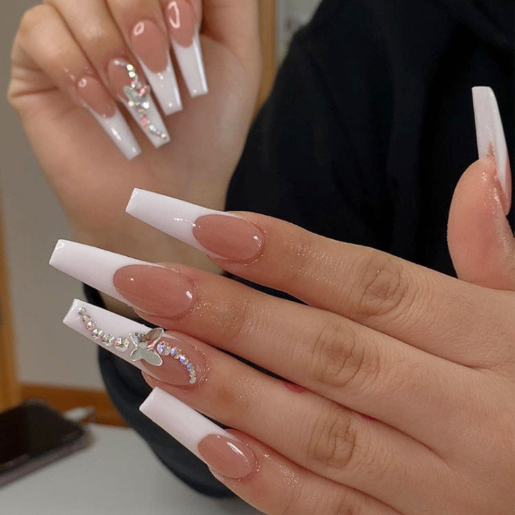 Press-On Nails French Ballet – 24 Stück Langanhaltende Kunstnägel