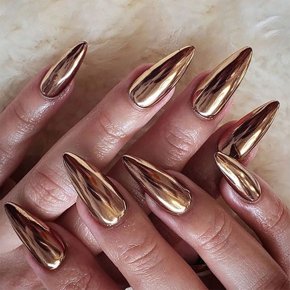 Press-On Nails Galvanis Metallic Kunstnägel
