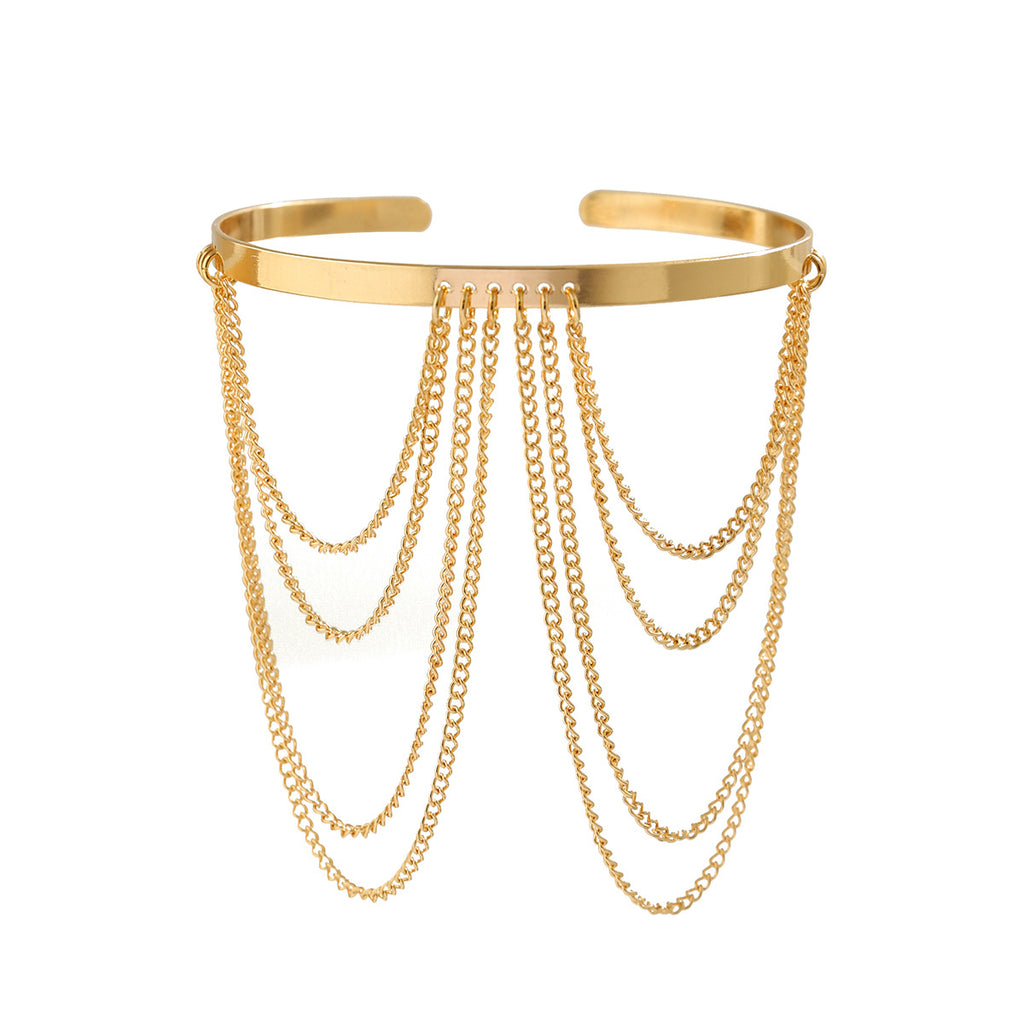 Punk Armkette – Verstellbar | Kristall & Metallkette