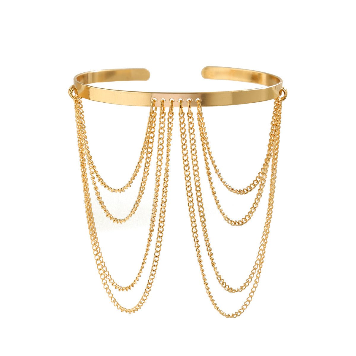 Punk Armkette – Verstellbar | Kristall & Metallkette