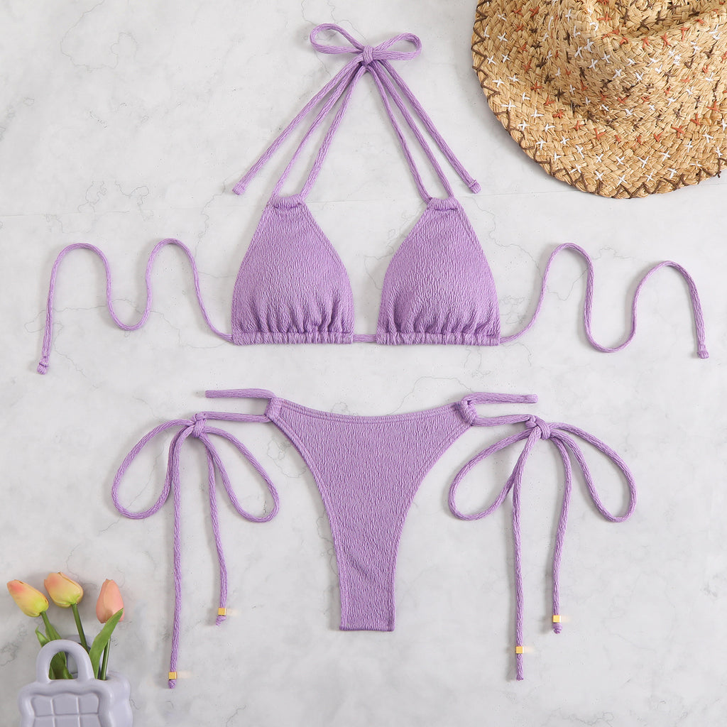 Pure – Einfarbiger Bikini Zweiteiler