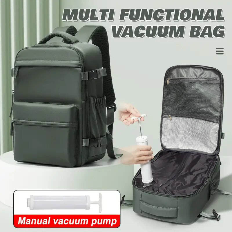 Vakuum Kompressionsrucksack – Handgepäck 40x20x25 | Laptop-Fach