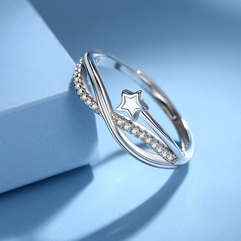 Duo Star – Doppellagiger Stern Ring
