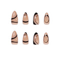 Press-On Nails im Nordic Style – French Manicure Nagelsticker