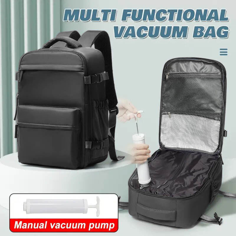 Vakuum Kompressionsrucksack – Handgepäck 40x20x25 | Laptop-Fach