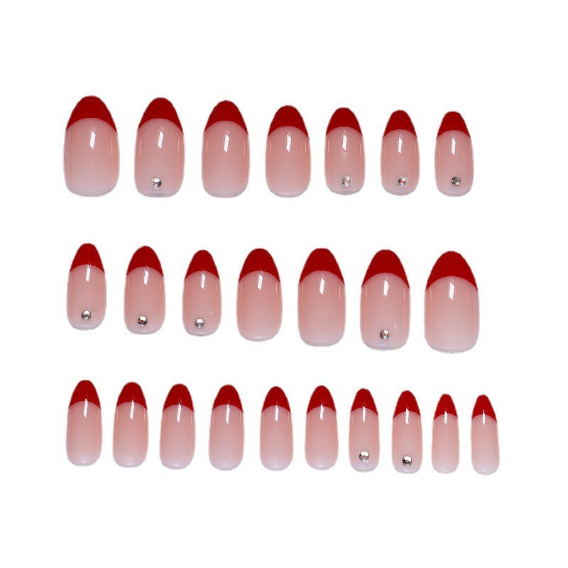 Press-On Nails Rot French – Elegante Kunstnägel