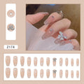 Press-On Nails Schmetterling & Diamant – Lange Fairy Kunstnägel