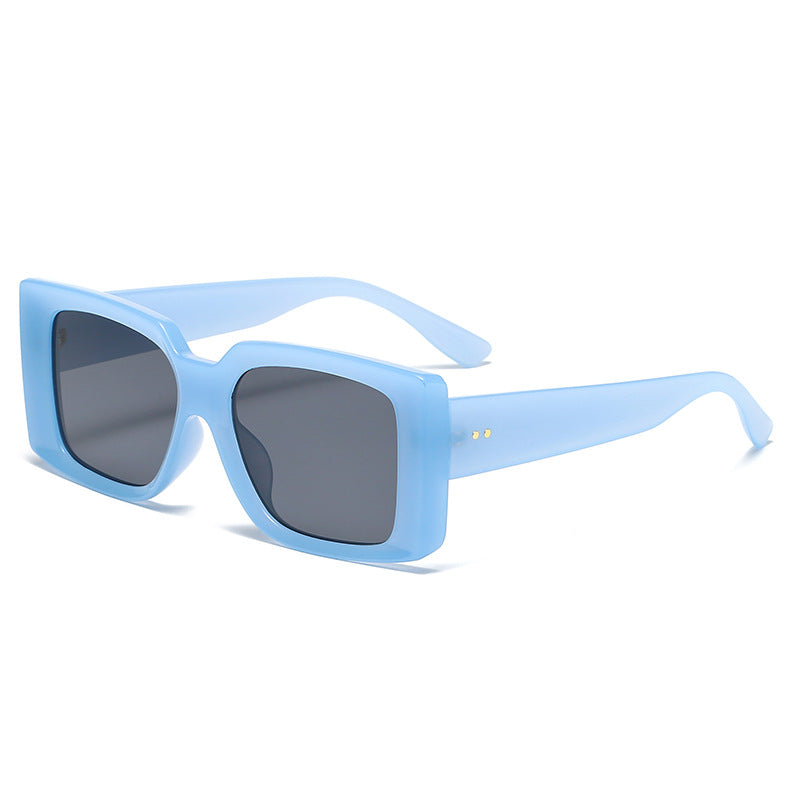 Retro Sonnenbrille Damen Eckig – Candy-Farben Streetstyle