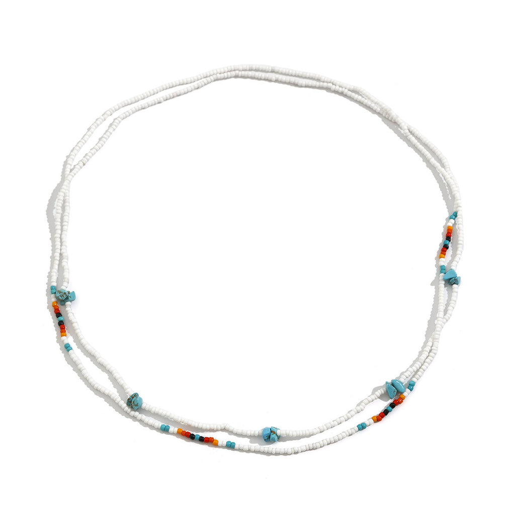 Türkis Reisperlen Taillenkette – Elastisch & Sexy
