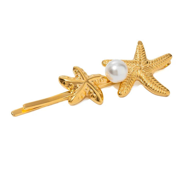 Edelstahl Muschel Haarspange – Ocean INS Style | 15 Designs