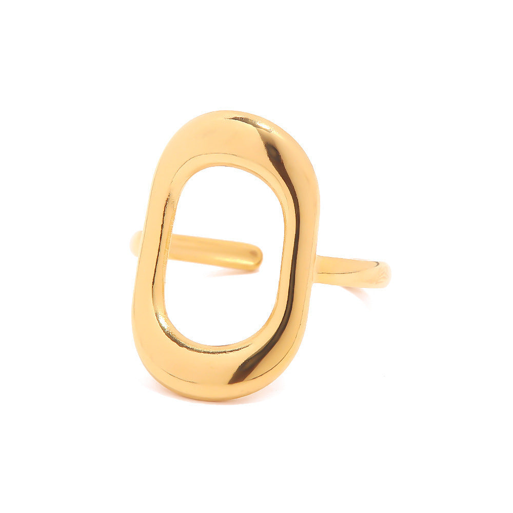 Geo Ring – Hohler Oval Zeigefinger Ring