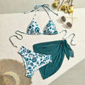 Trio Luxe – Dreiteiliges Bikini Set mit Cover-Up
