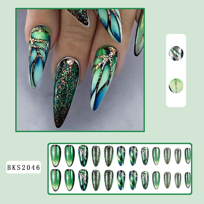 Press-On Nails Mandel Ins Style – Hot Girl Nageldesign