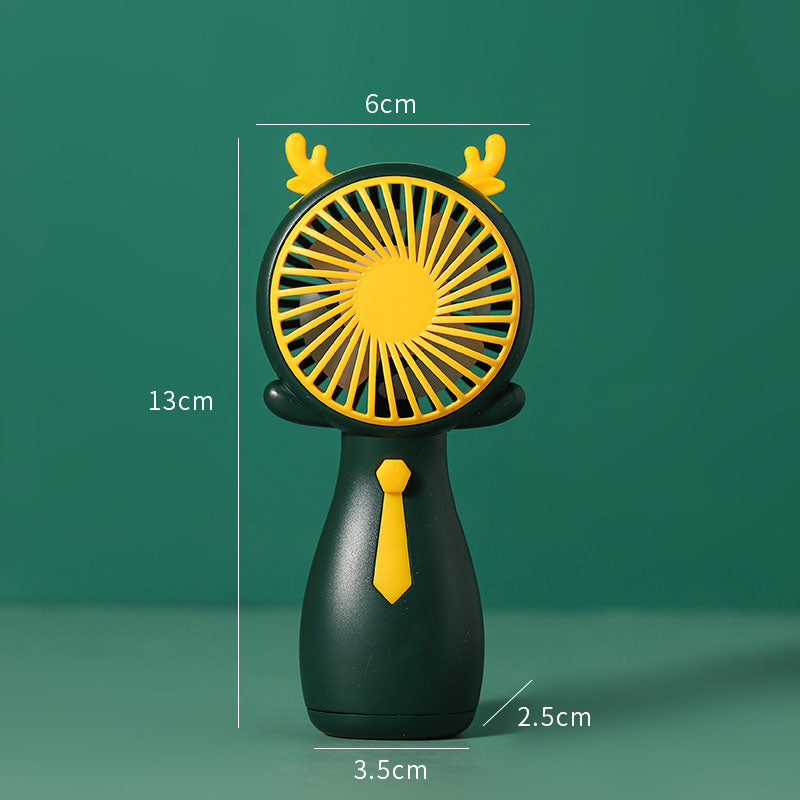 Fancy Fan – Mini Handventilator Geweih & Feder