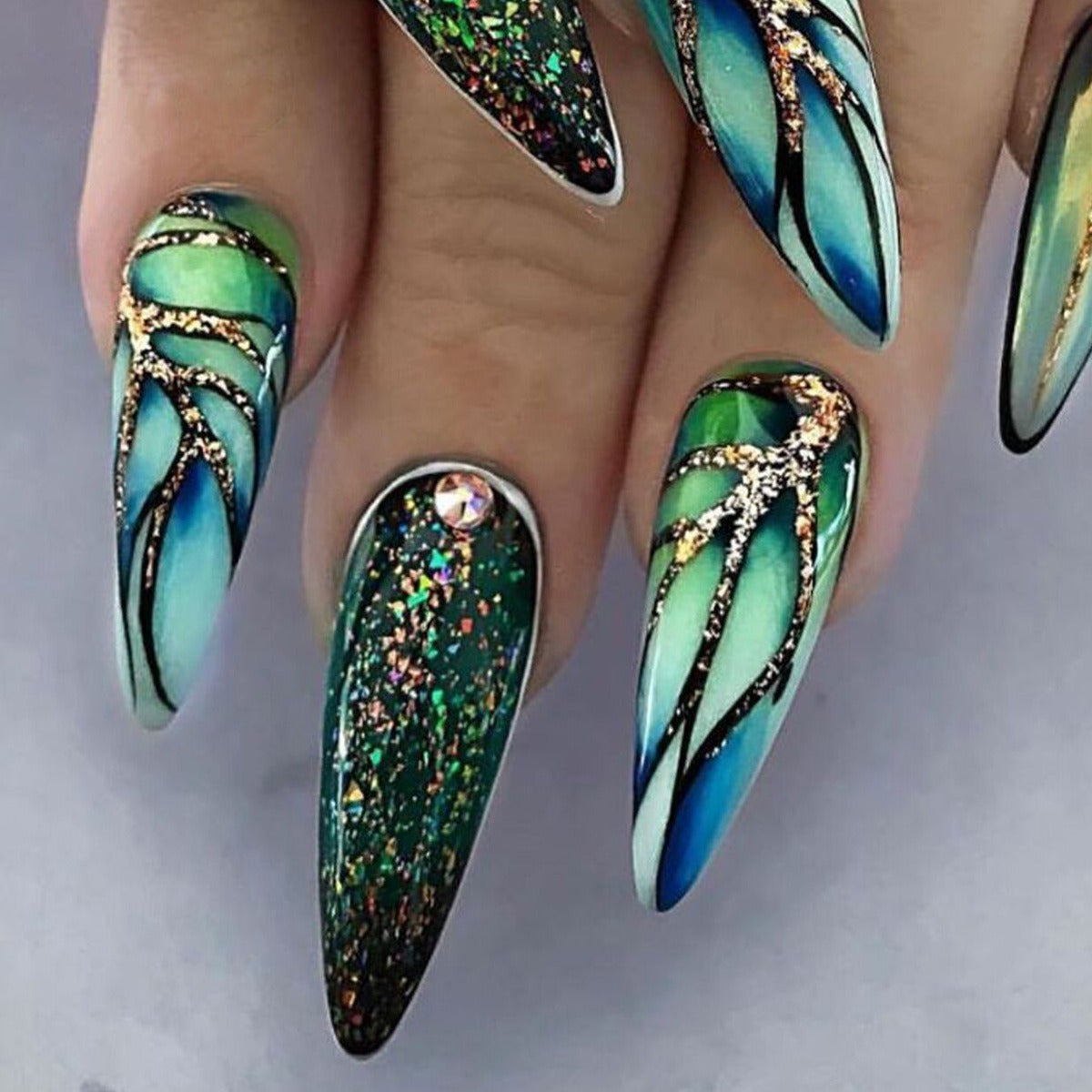 Press-On Nails Mandel Ins Style – Hot Girl Nageldesign